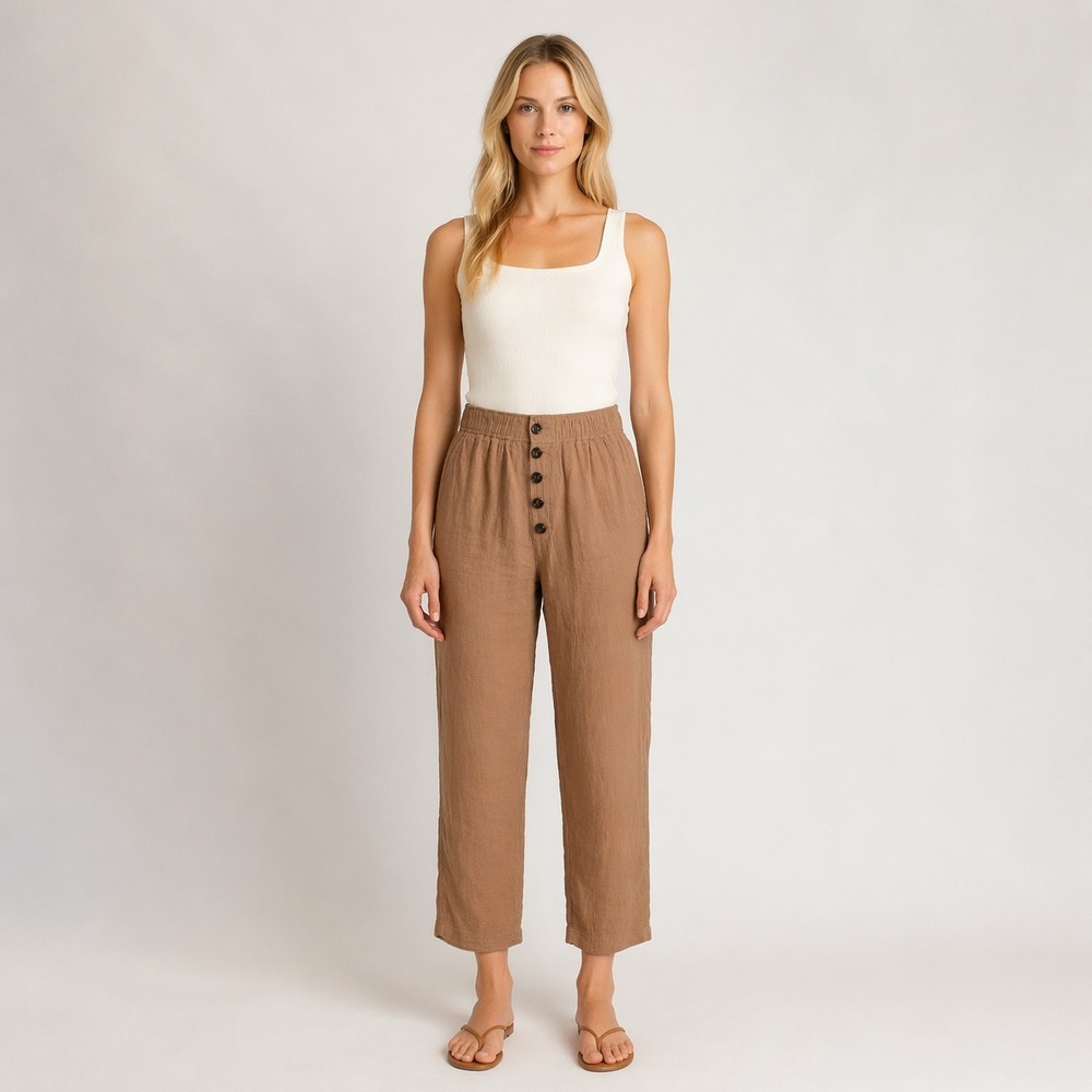 Madewell Cotton Linen Pants‎ Minimalist Relaxed Breathable Casual Softness SZ XS